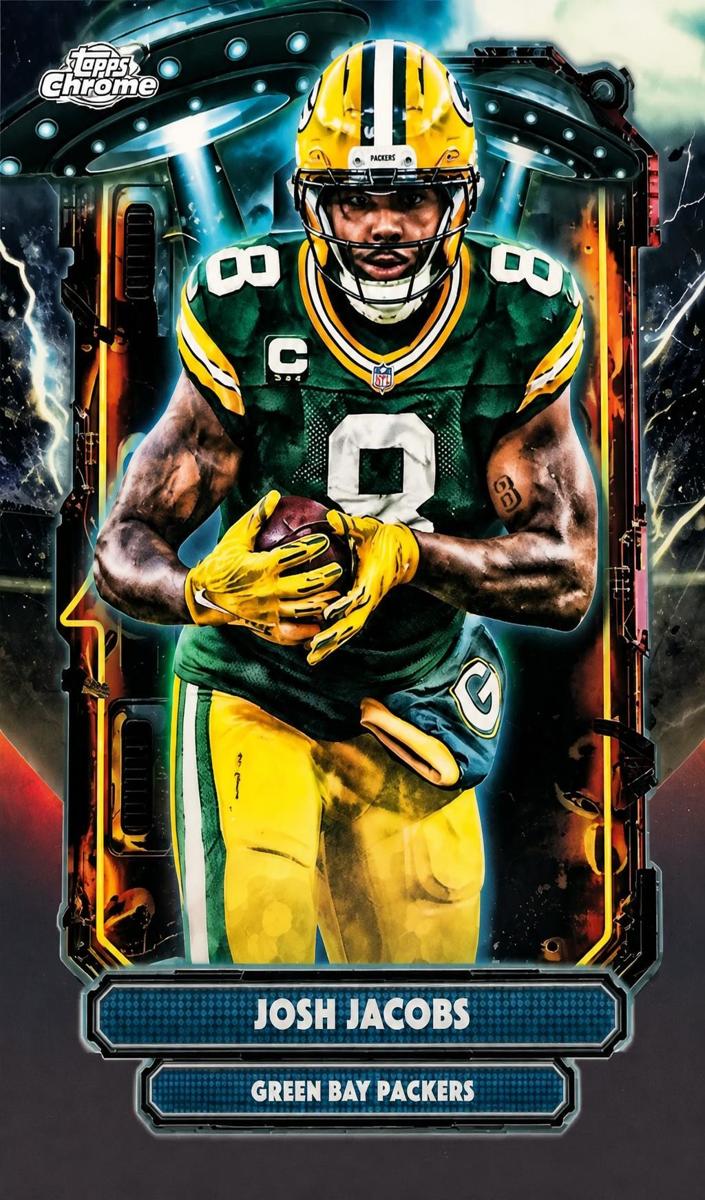 2025 Topps Cosmic Chrome Football Josh Jacobs #ET-11