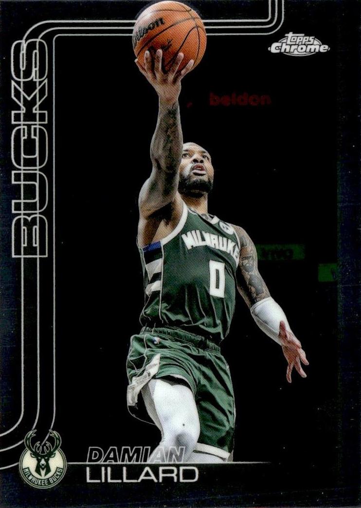2025 Topps Chrome Basketball Damian Lillard #153