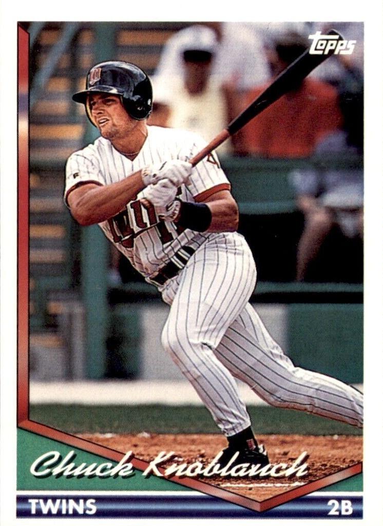 1994 Topps Baseball Chuck Knoblauch #555