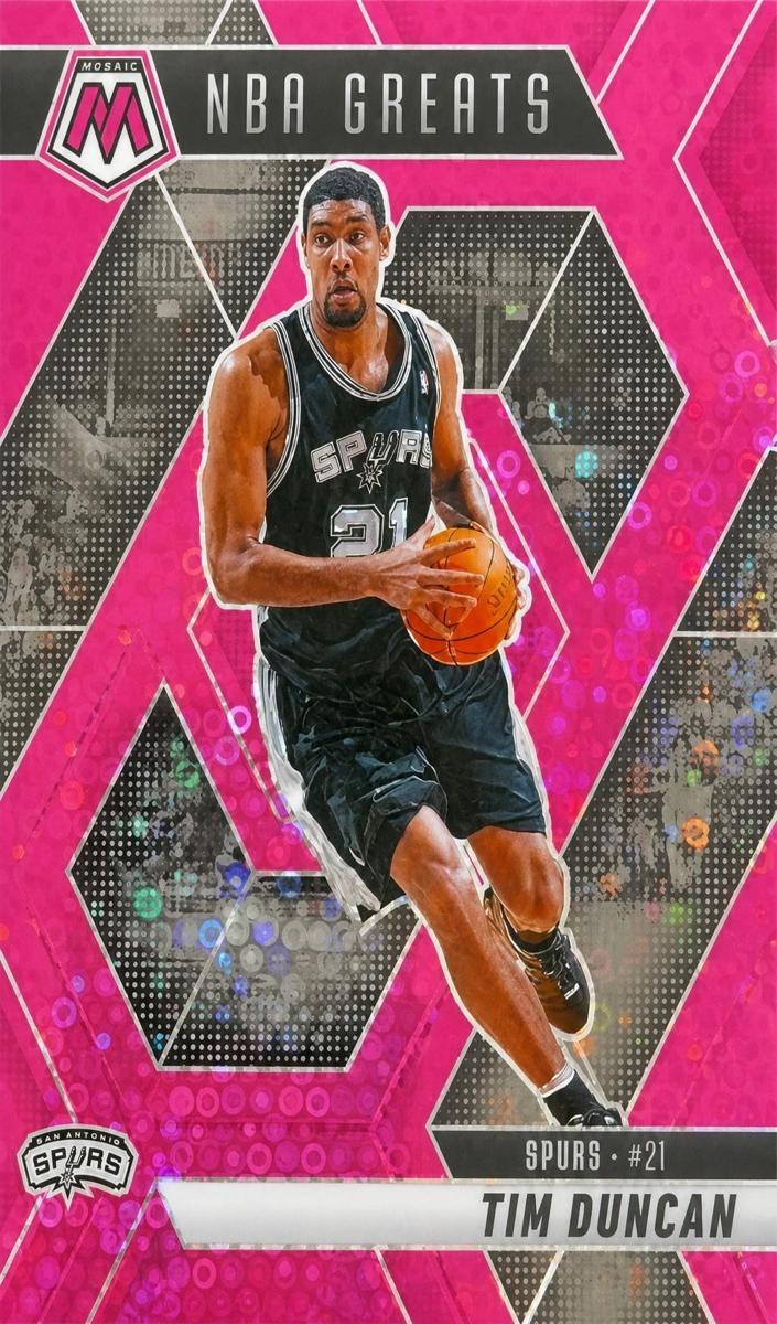 2024 Panini Mosaic Basketball Fast Break Pink Tim Duncan #291