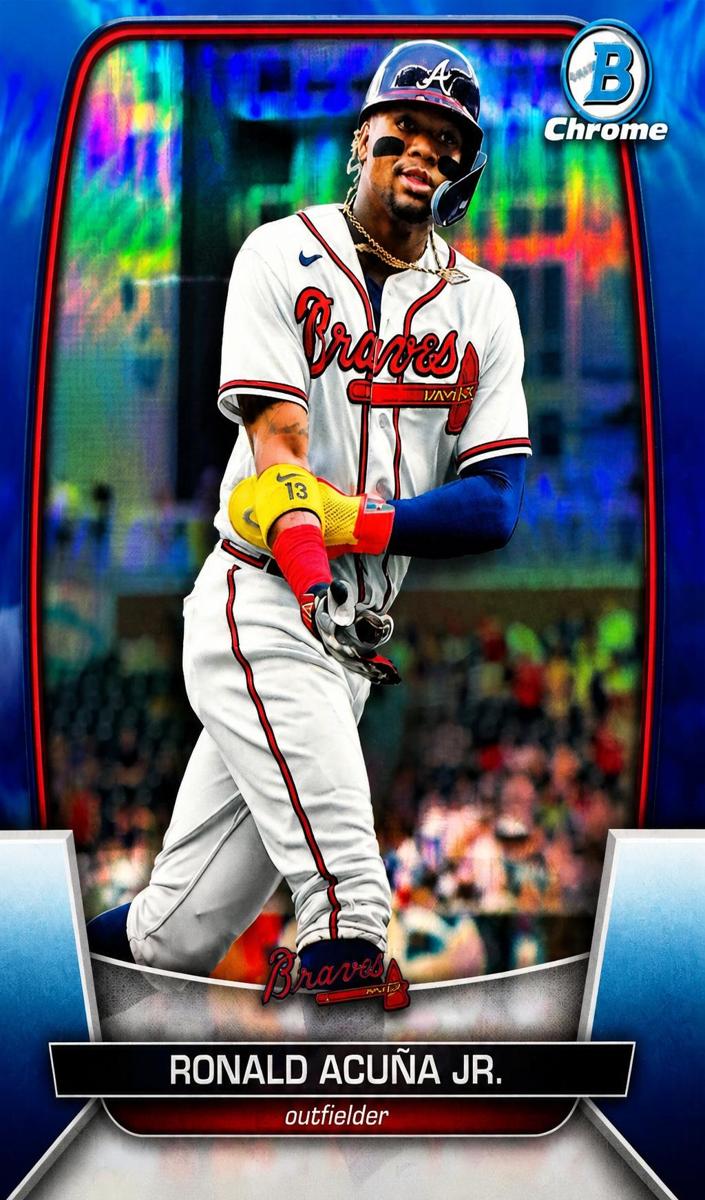 2023 Bowman Chrome Baseball Blue Ronald Acuna Jr. #93 PSA 9
