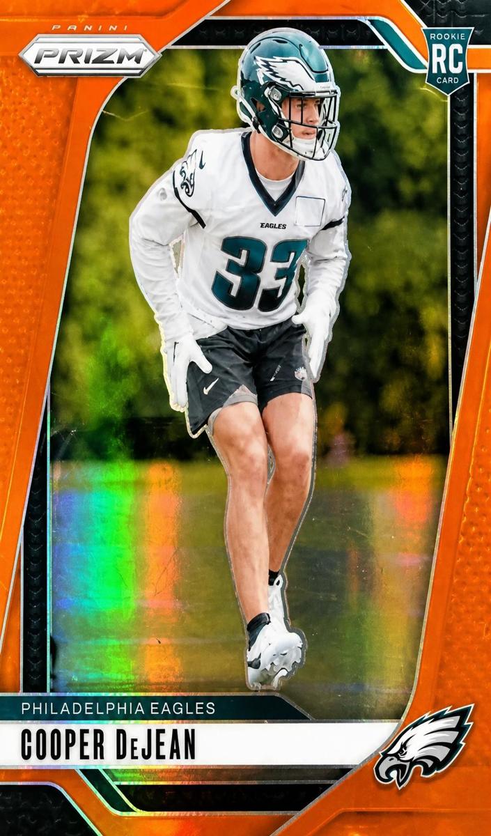 2024 Panini Prizm Football Orange Cooper DeJean #321 PSA 7.5