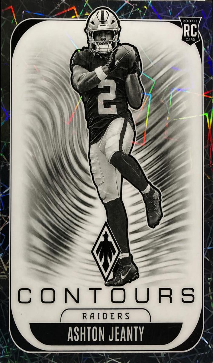 2025 Panini Phoenix Football Silver Lazer Ashton Jeanty #17