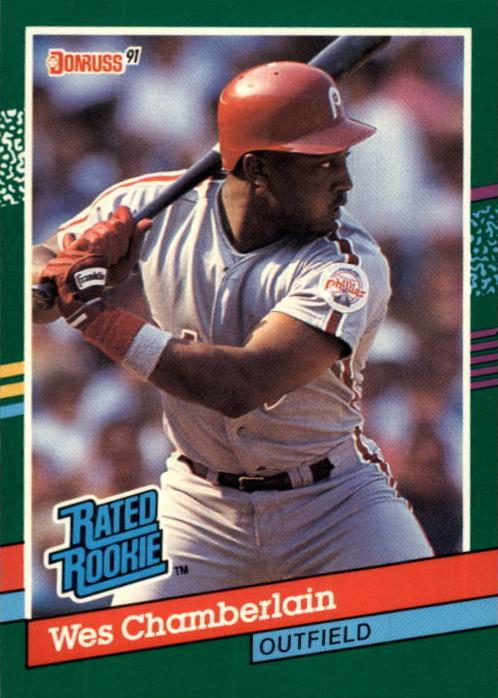 1991 Donruss Baseball Wes Chamberlain #423
