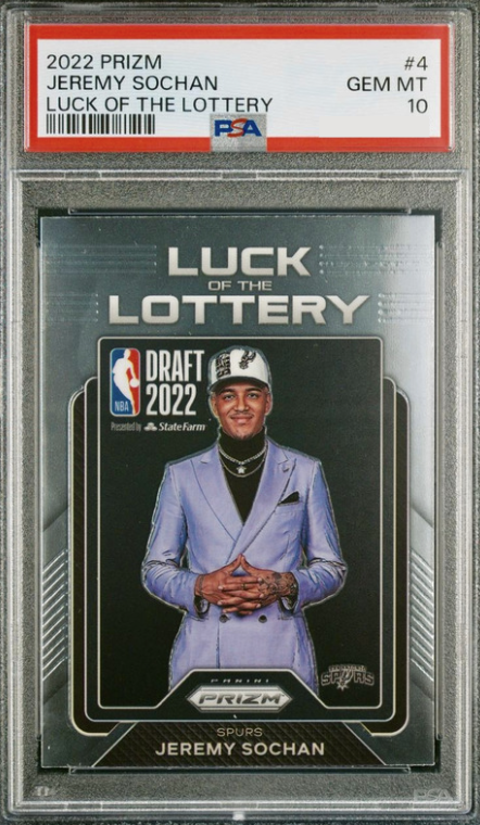 2022 Panini Prizm Basketball Jeremy Sochan #4 PSA 9