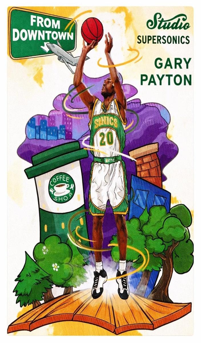 2016 Panini Studio Basketball Gary Payton #FD19