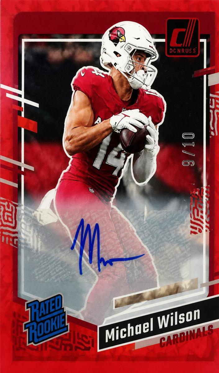 2023 Panini Clearly Donruss Football Red Michael Wilson #76