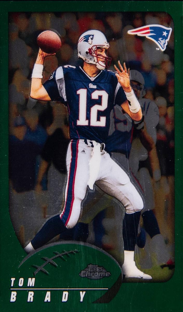 2002 Topps Chrome Football Tom Brady #100