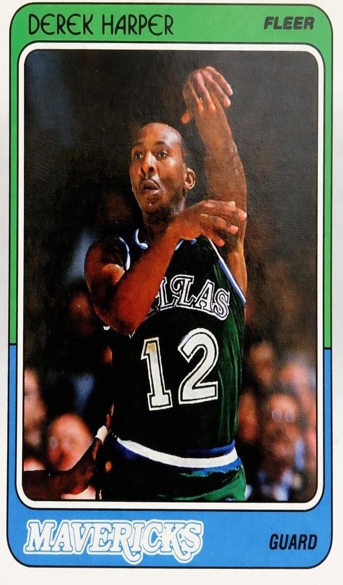 1988 Fleer Basketball Derek Harper #30