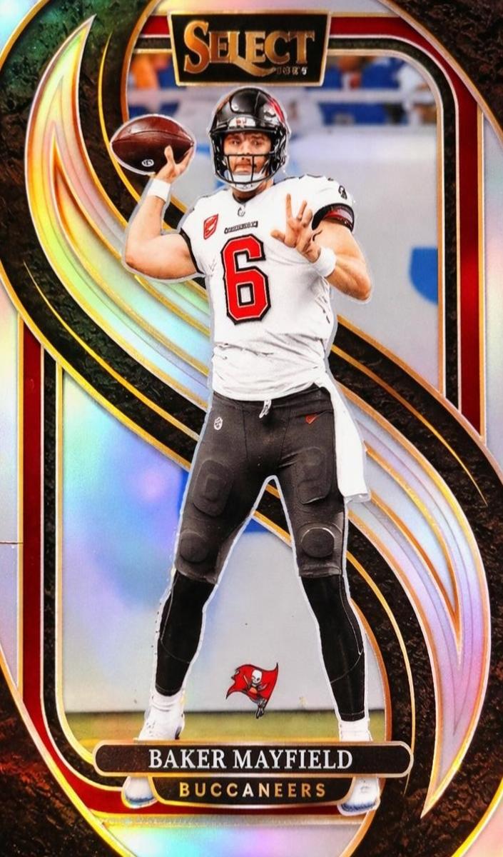 2024 Panini Select Football Silver Die-Cut Baker Mayfield #108