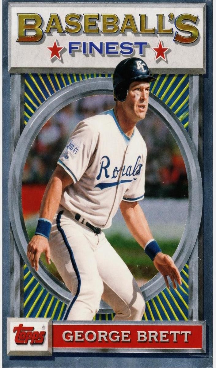 1993 Topps Finest Baseball George Brett #63 PSA 9