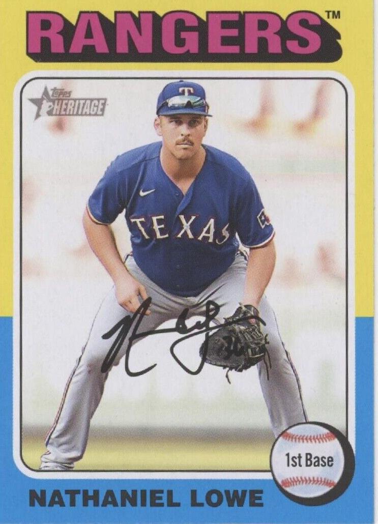 2024 Topps Heritage Baseball Nathaniel Lowe #88 SGC 9