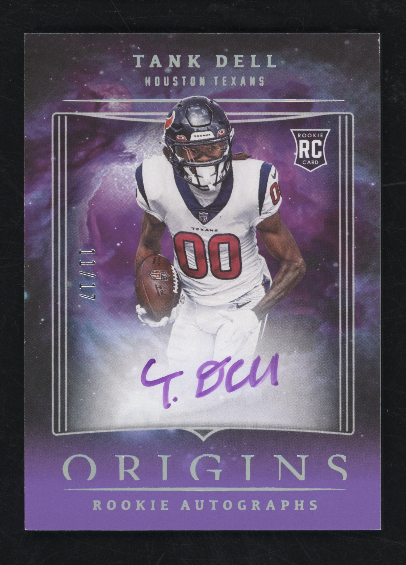2023 Panini Origins Football Purple Tank Dell #RATDE
