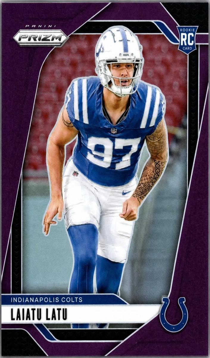 2024 Panini Prizm Football Purple Laiatu Latu #366