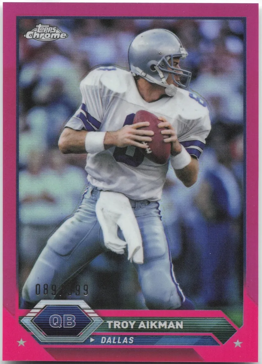 2023 Topps Composite Football Magenta Refractor Troy Aikman #29
