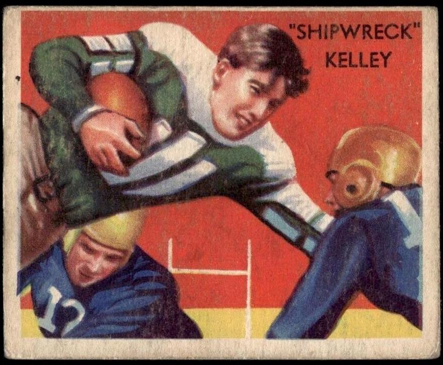 1935 National Chicle Football Shipwreck Kelley #22 PSA 4