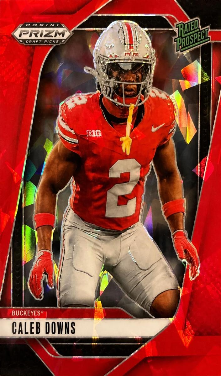 2025 Panini Prizm Draft Picks Football Red Ice Caleb Downs #159 RAW Ungraded
