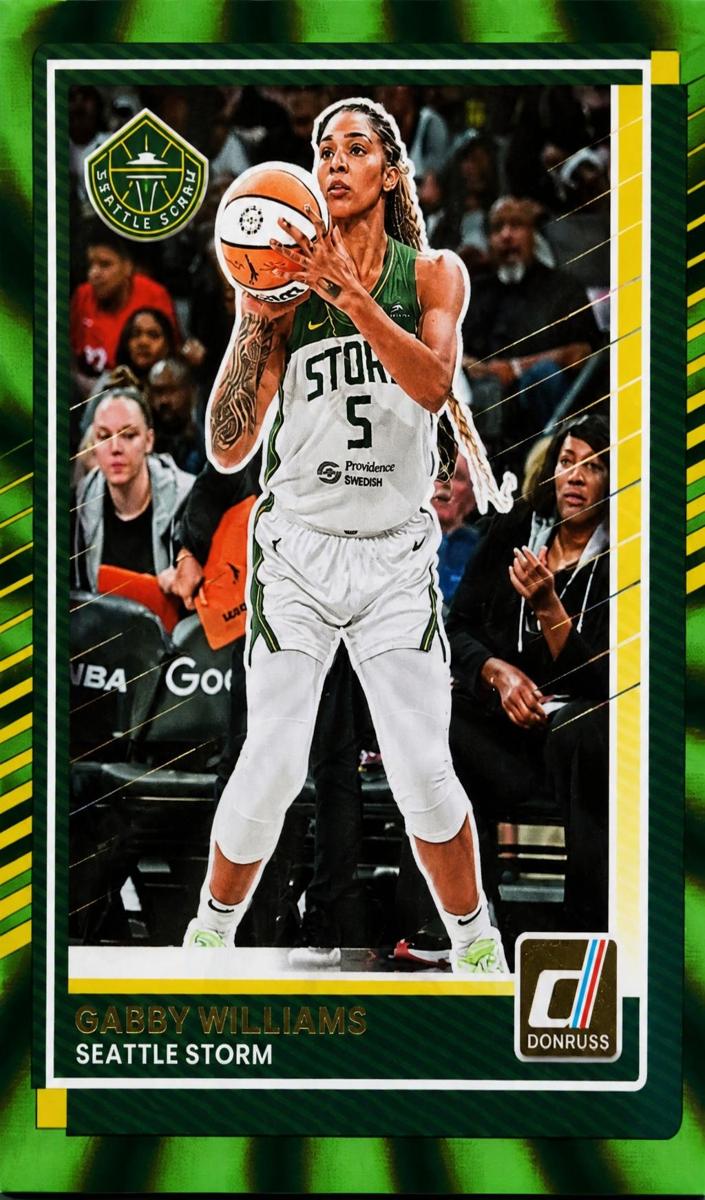 2025 Panini Donruss WNBA Basketball Green Laser Gabby Williams #75