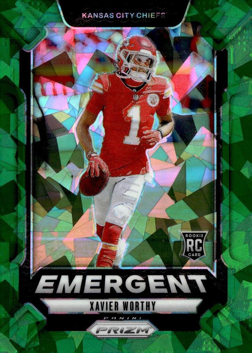 2024 Panini Prizm Football Green Ice Xavier Worthy #7 PSA 9
