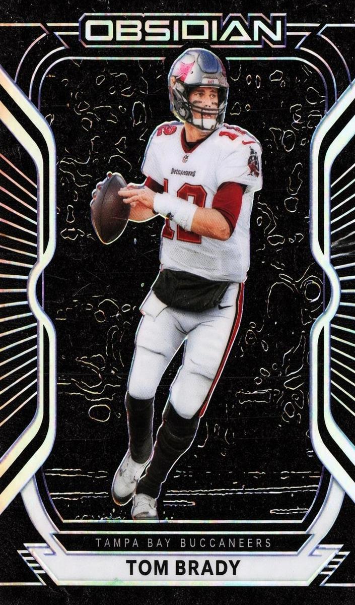 2020 Panini Obsidian Football Electric Etch Purple Tom Brady #7 PSA 9