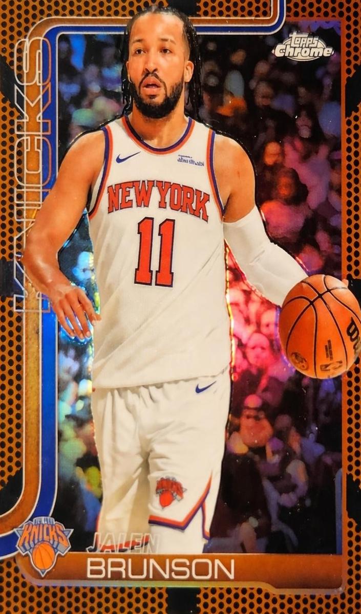 2025 Topps Chrome Basketball Basketball Refractor Jalen Brunson #101