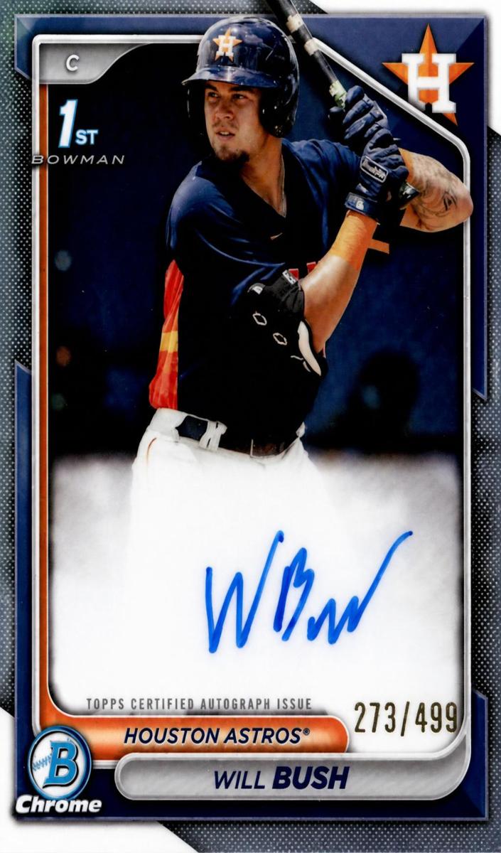 2024 Bowman Chrome Baseball Refractor Will Bush #CPA-WB PSA 9