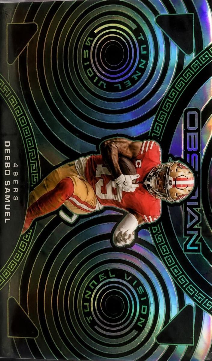 2023 Panini Obsidian Football Electric Etch Green Deebo Samuel #23