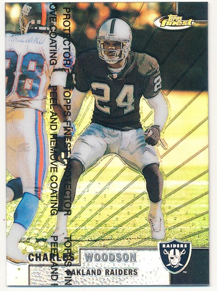1999 Topps Finest Football Refractor Charles Woodson #119 PSA 9