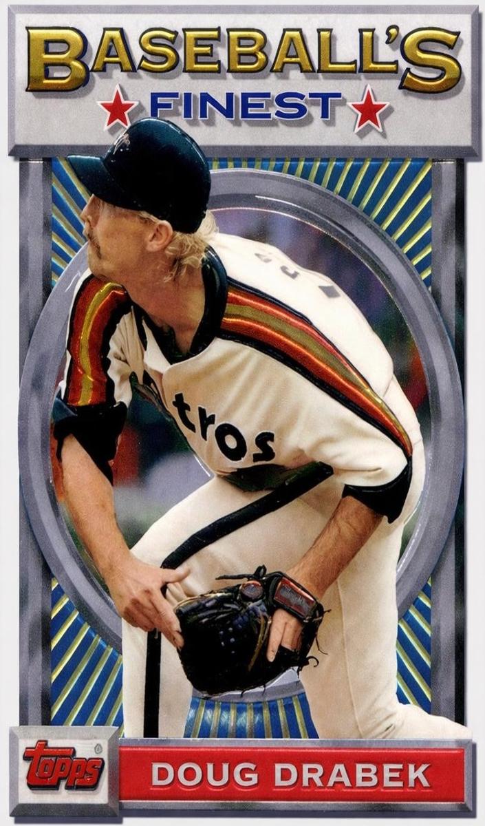 1993 Topps Finest Baseball Doug Drabek #127 PSA 9