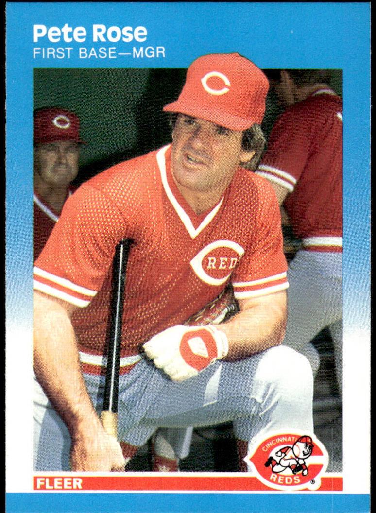 1987 Fleer Baseball Pete Rose #213 PSA 9