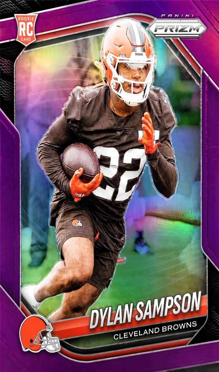 2025 Panini Prizm Football Purple Dylan Sampson #365