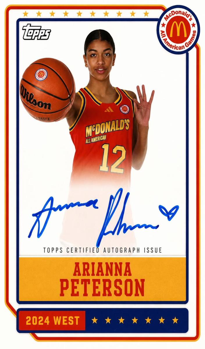 2024 Topps Chrome McDonald's All American Basketball Event Autographs Arianna Roberson #EA-AR PSA 10