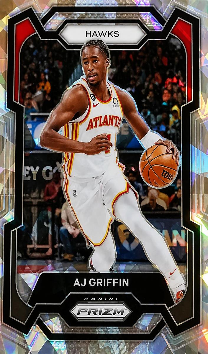 2023 Panini Prizm Basketball Ice AJ Griffin #266 PSA 10