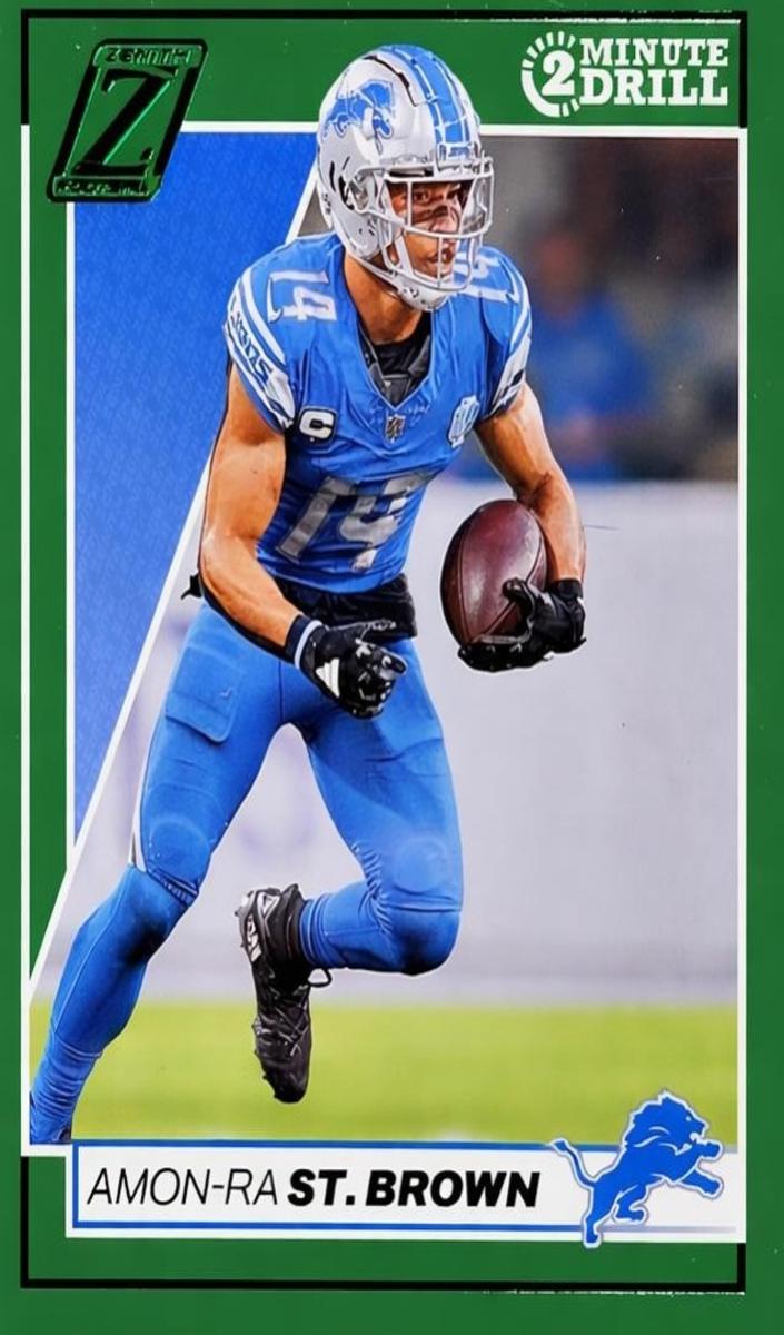 2024 Panini Zenith Football Two Minute Drill Amon-Ra St. Brown #33