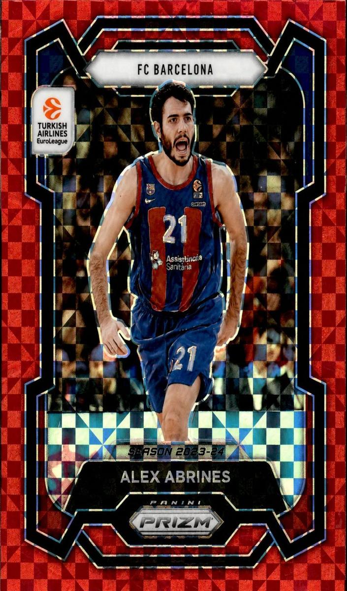 2023 Panini Prizm Turkish Airlines EuroLeague Basketball Red Power Alex Abrines #140