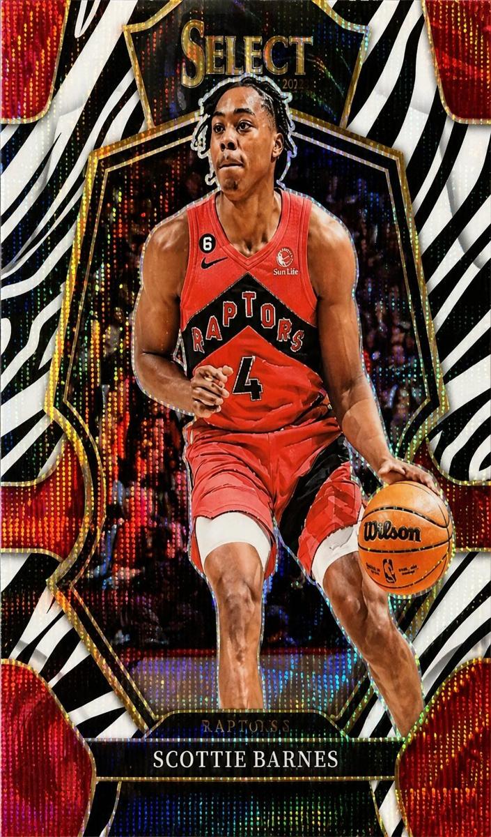 2022 Panini Select Basketball Zebra Scottie Barnes #153 SGC 10