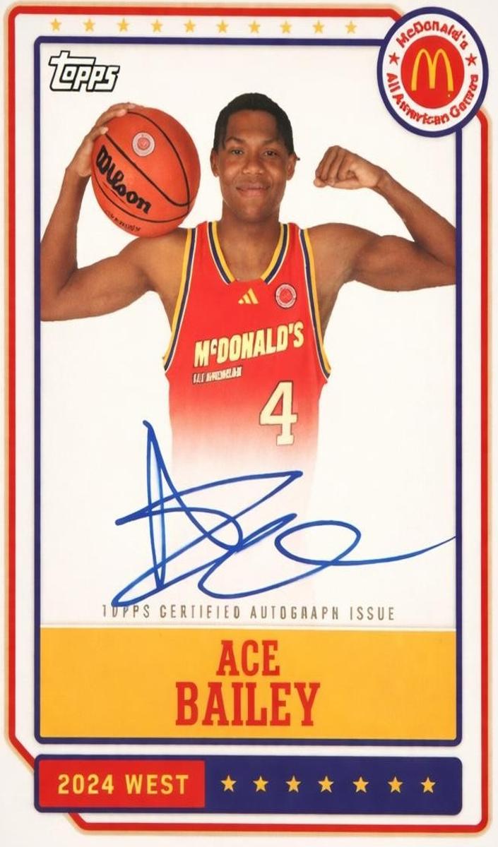 2024 Topps Chrome McDonald's All American Basketball Event Autographs Ace Bailey #EA-AB