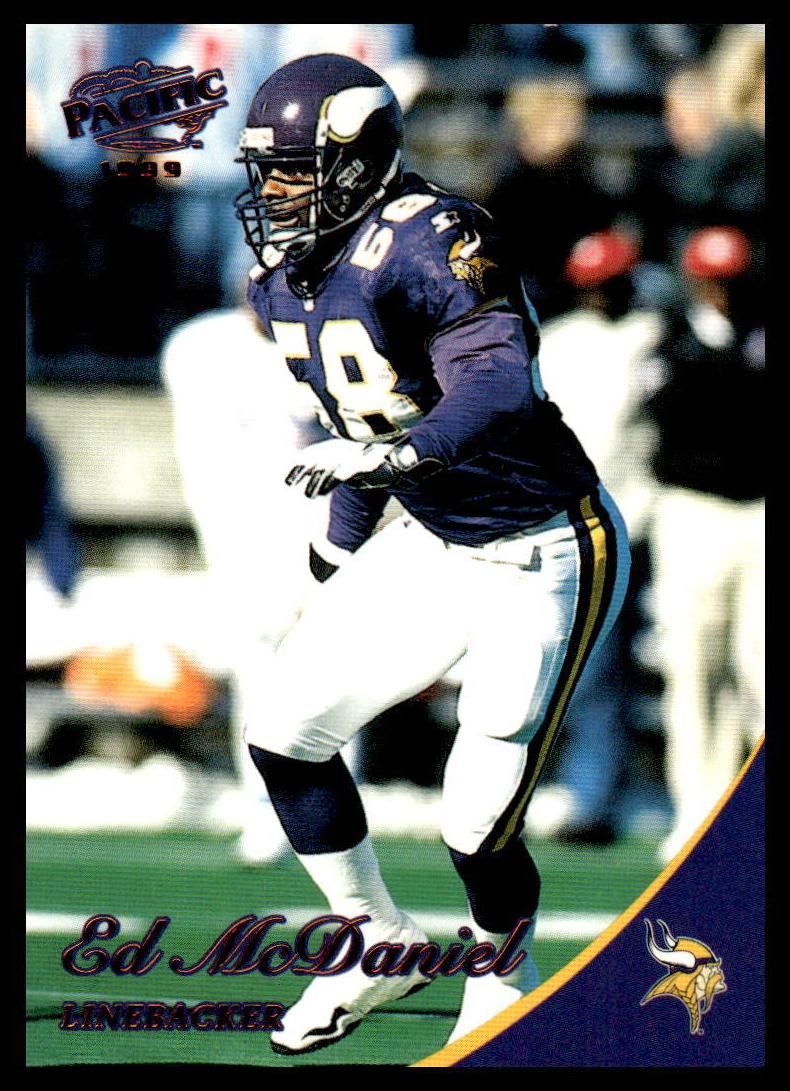 1999 Pacific Football Copper Ed McDaniel #224