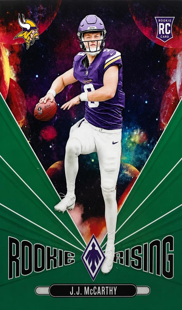 2024 Panini Phoenix Football Green J.J. McCarthy #RR-JMY