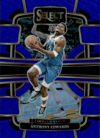 2023 Panini Select Basketball Blue Retail Anthony Edwards #37 PSA 10