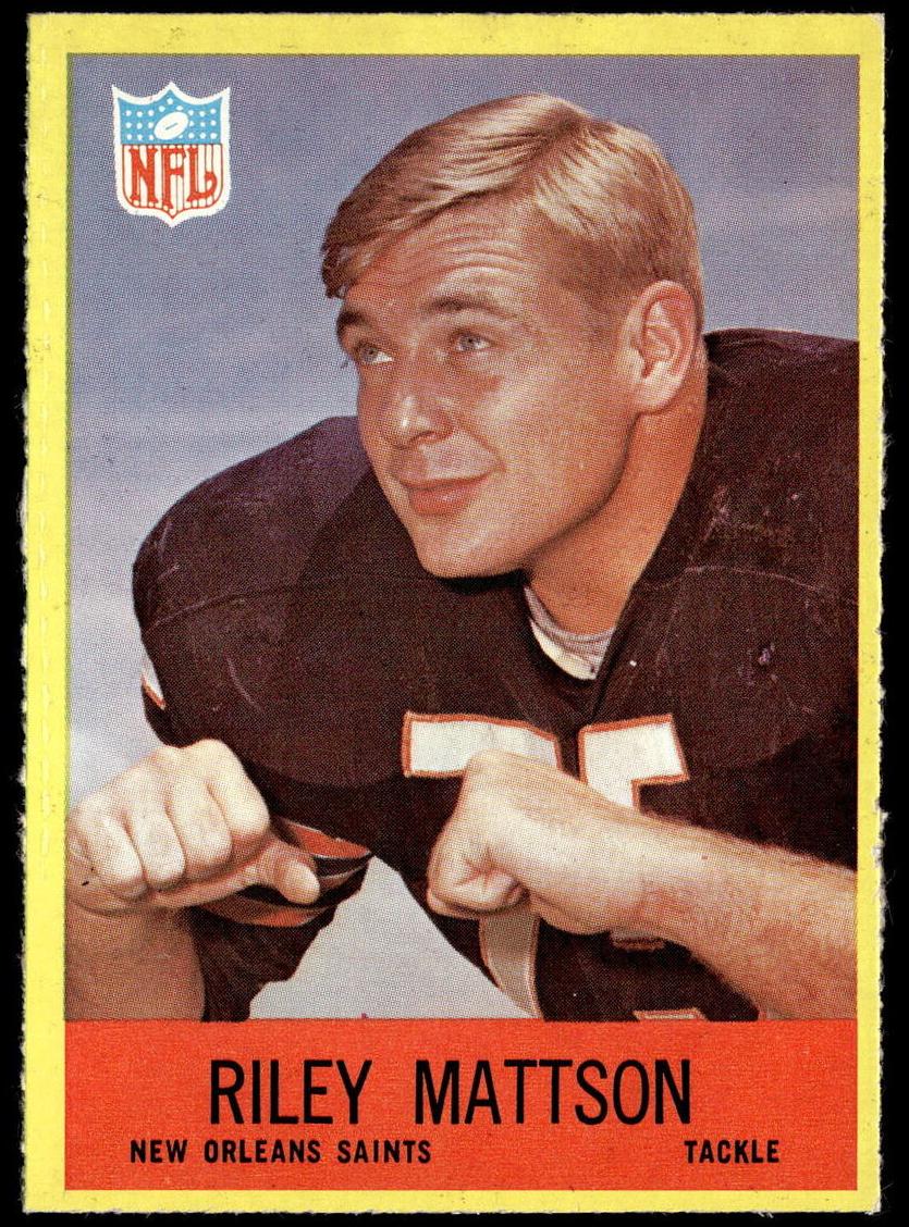 1967 Philadelphia Football Riley Mattson #127