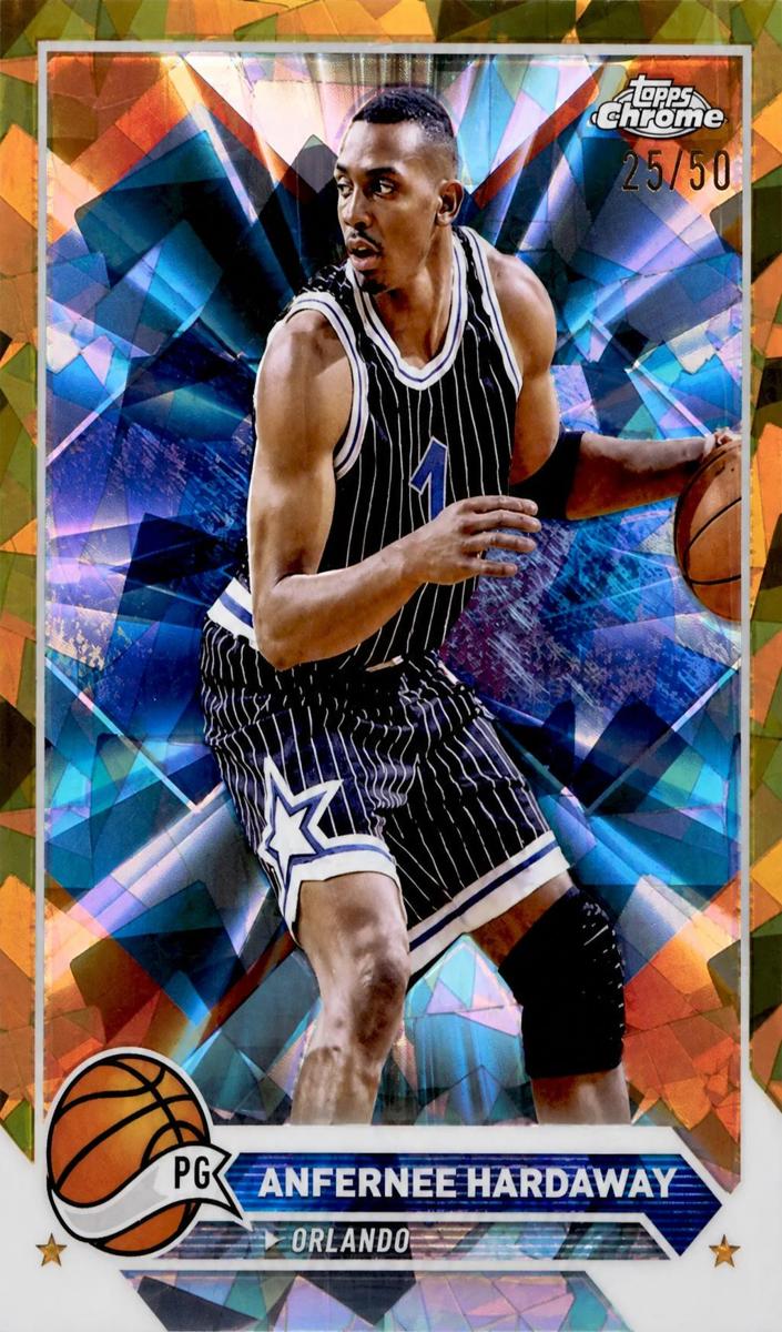 2023 Topps Chrome Sapphire Basketball Gold Anfernee Hardaway #44 PSA 10