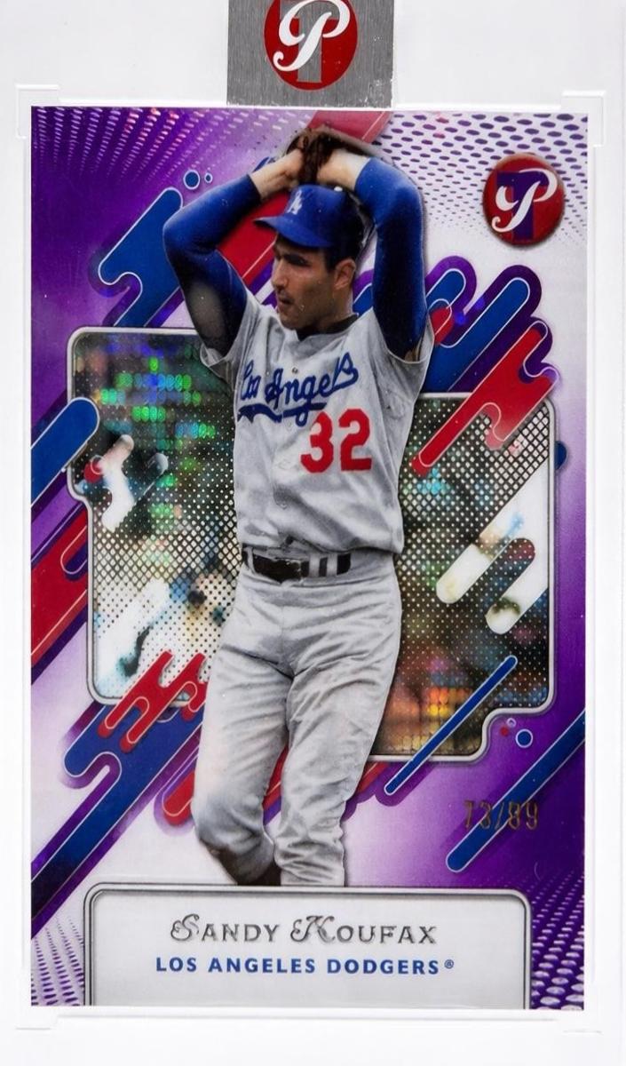 2025 Topps Pristine Baseball Purple Refractor Sandy Koufax #141
