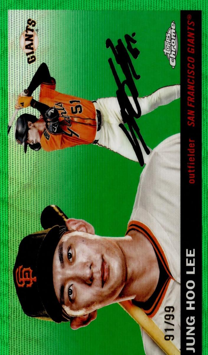 2025 Topps Chrome Platinum Baseball Green Wave Refractor Jung Hoo Lee #106