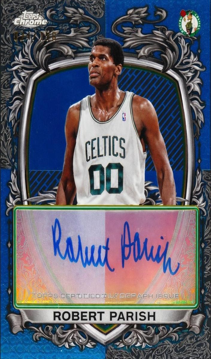 2025 Topps Chrome Basketball Blue Refractor Robert Parish #SS-RP