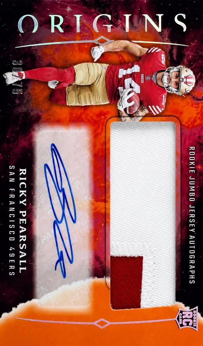 2024 Panini Origins Football Orange Ricky Pearsall #RJA-RPE