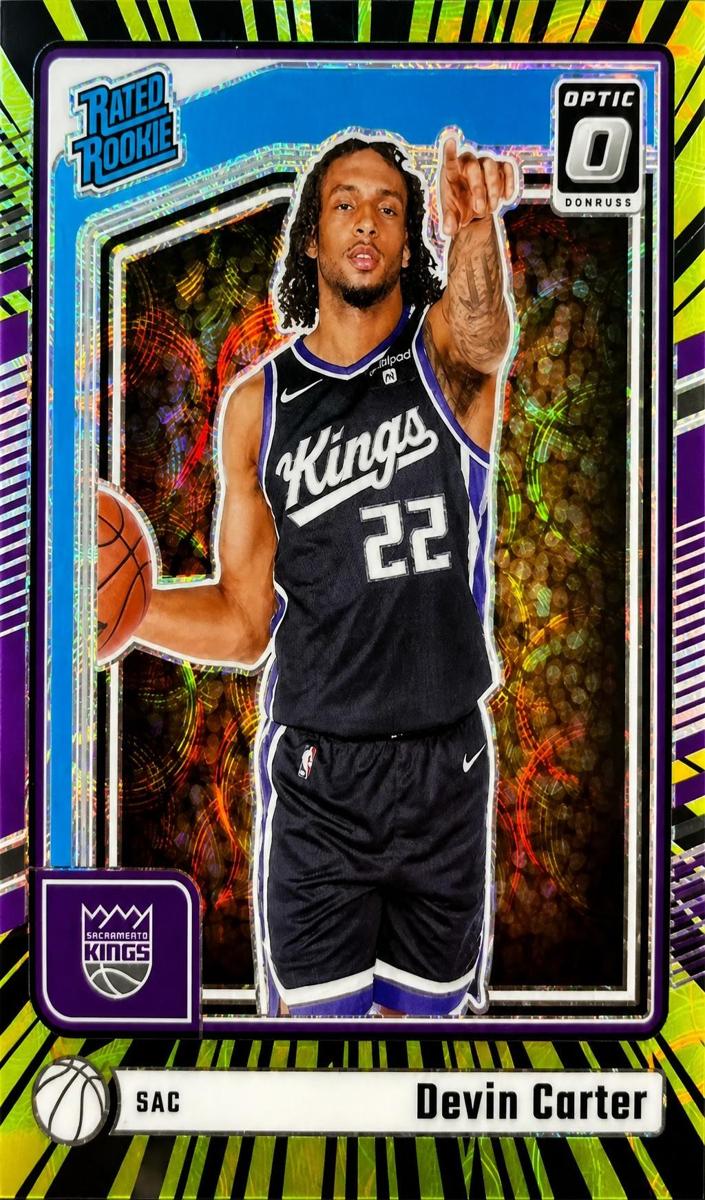2024 Donruss Optic Basketball Electricity International Devin Carter #290 PSA 10