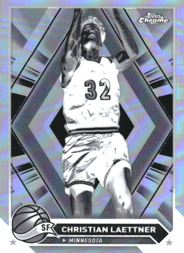 2023 Topps Chrome Basketball Negative Refractor Christian Laettner #36