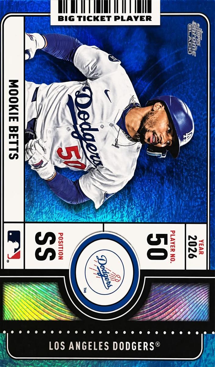 2026 Topps Baseball Blue Foil Mookie Betts #BTP-8