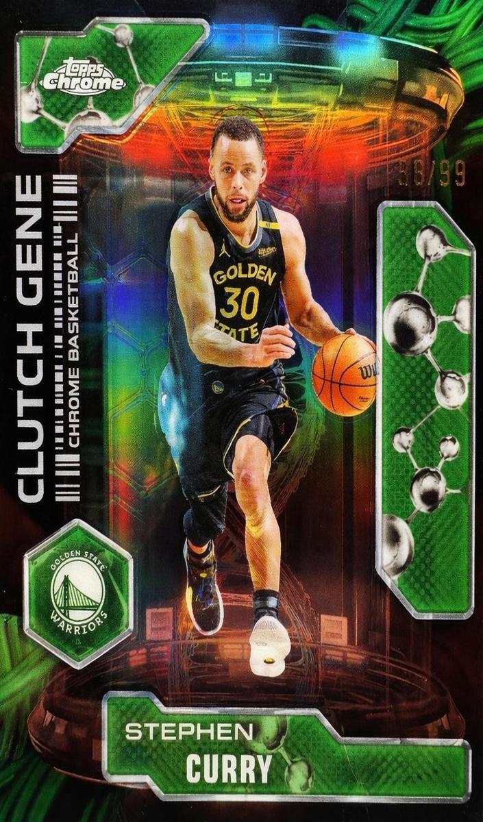 2025 Topps Chrome Basketball Green Refractor Stephen Curry #CG-2